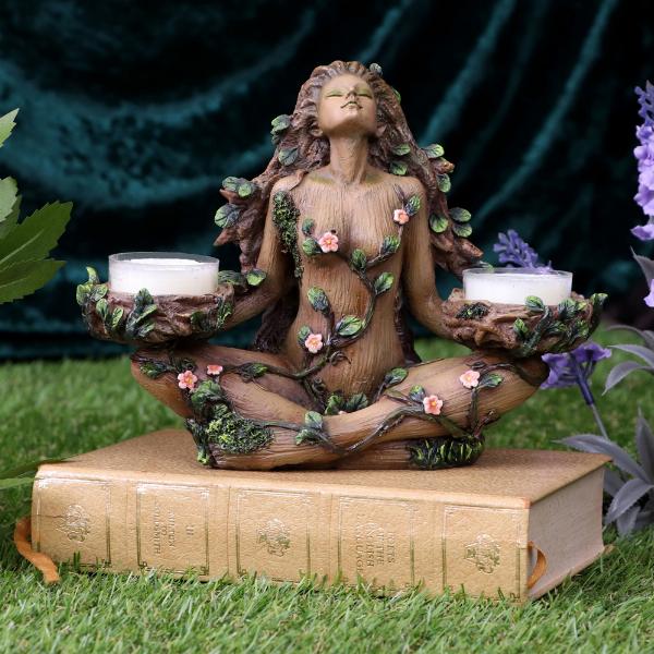 Photo #5 of product D5327S0 - Balance of Nature Female Tree Spirit Tealight Candle Holder