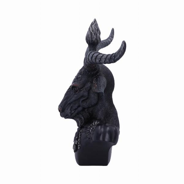 Photo #2 of product B5114R0 - Celestial Black and Silver Baphomet Bust