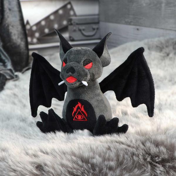 Photo #5 of product D5408T1 - Fluffy Fiends Bat Cuddly Plush Toy 18cm