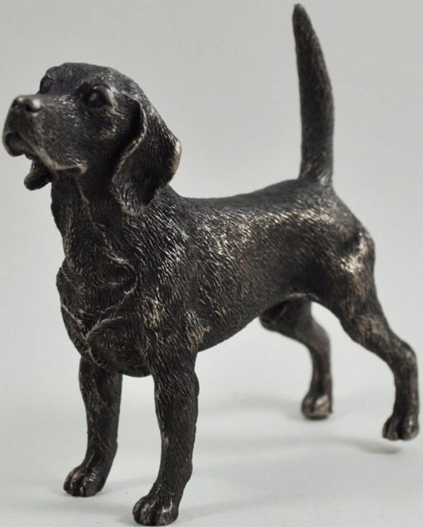 Photo of Beagle Bronze Dog Sculpture