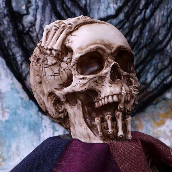 Photo #5 of product B5389S0 - Officially Licensed James Ryman Breaking Out Skull Skeleton Ornament