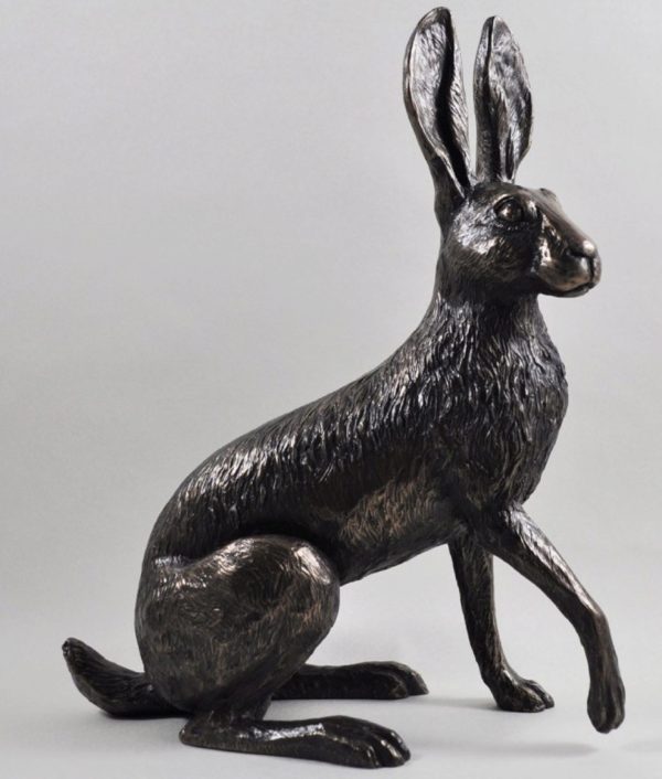 Buttercup Hare Bronze Sculpture (Harriet Glen) Large 26 Cm | Gothic Gifts