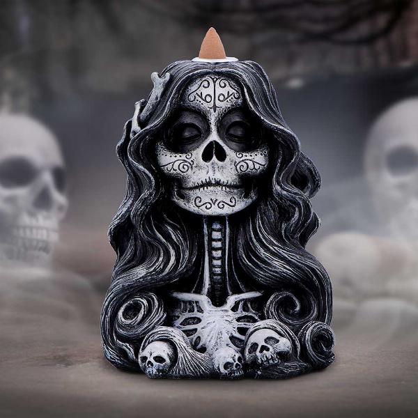 Photo #5 of product U7008A25 - Calavera's Offering Backflow Incense Burner