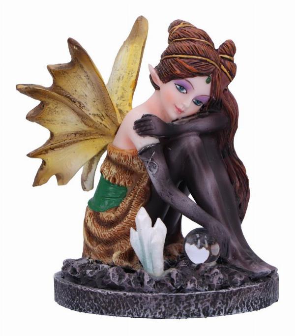 Photo #1 of product D6783B24 - Amber Auburn Crystal Fairy Figurine