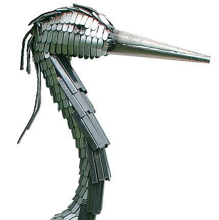 Photo of Demoiselle Crane Metal Garden Ornament