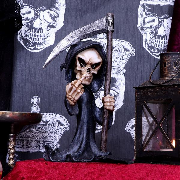 Photo #3 of product U4935R0 - Don't Fear the Reaper Cursing Grim Reaper Figurine