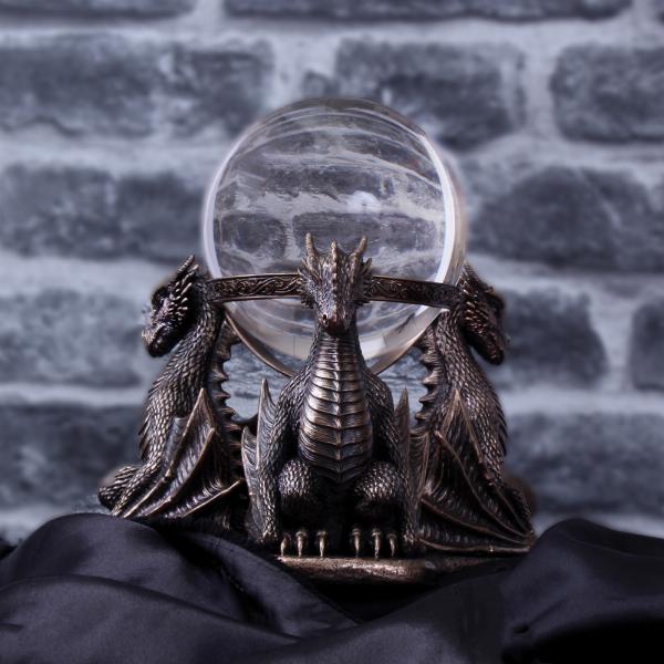 Photo #5 of product B3714K8 - Bronze Dragons Prophecy Mythical Crystal Ball Holder