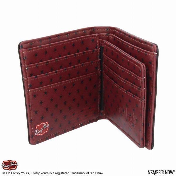 Photo #3 of product B4103M8 - Officially Licensed Elvisly Yours Elvis Wallet Red 11cm