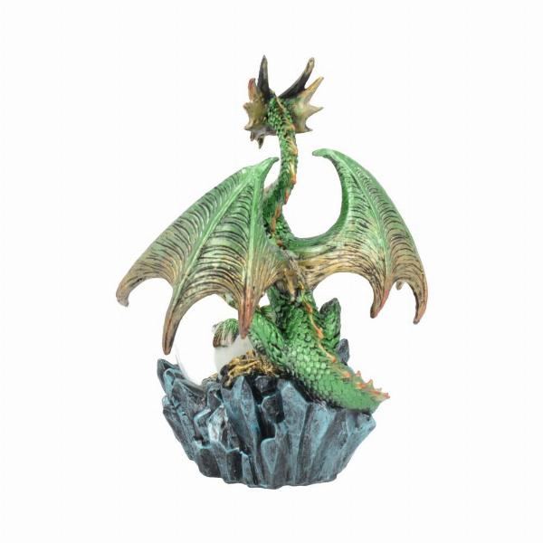 Photo #3 of product U4499N9 - Emerald Oracle Green Dragon Fortune Seer Figurine 19cm
