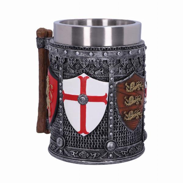 Photo #3 of product B2405G6 - English Shield and Sigil Tankard 13.5cm