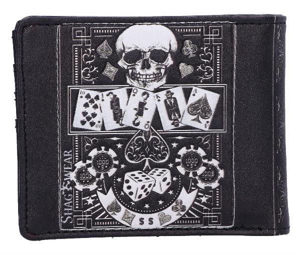 Photo #3 of product C6573Y3 - Feeling Lucky? Gothic Skull Wallet