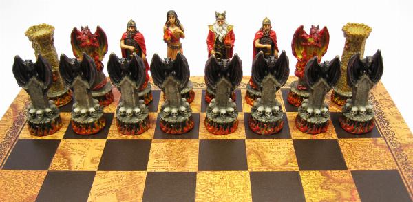 Photo of Fire vs Water Fantasy Chess Set