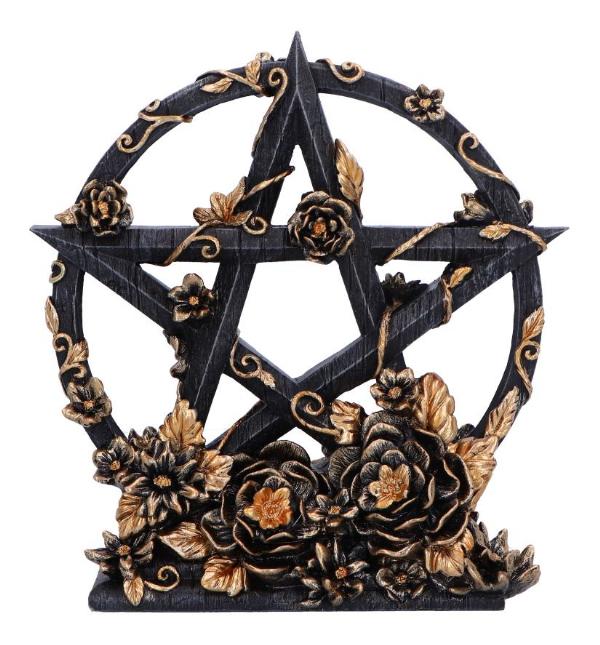 Photo #1 of product B6616B24 - Dark Floral Decorative Pentagram Ornament