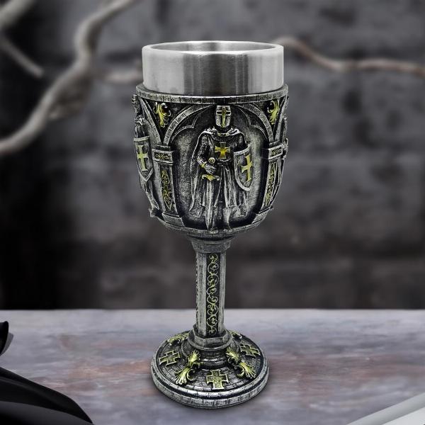 Photo #5 of product U6875C24 - Galant Medieval Knight Metallic Goblet