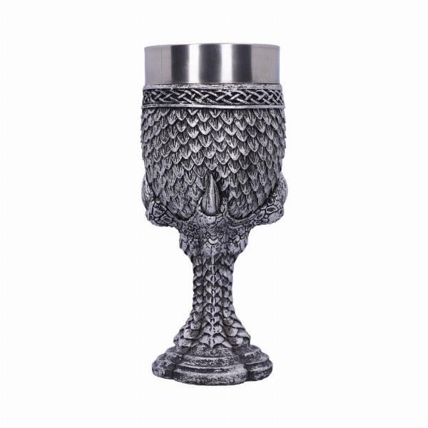 Photo #2 of product U4708P9 - Grey Scale Dragon Claw Goblet