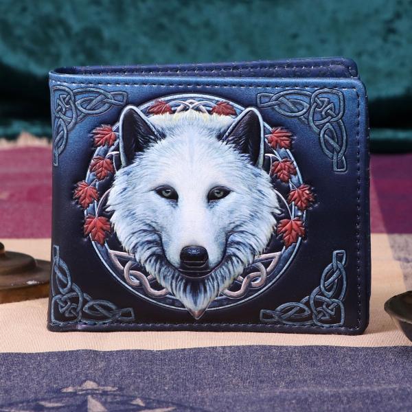 Photo #5 of product B5250S0 - Lisa Parker Guardian of the Fall White Autumn Wolf Wallet
