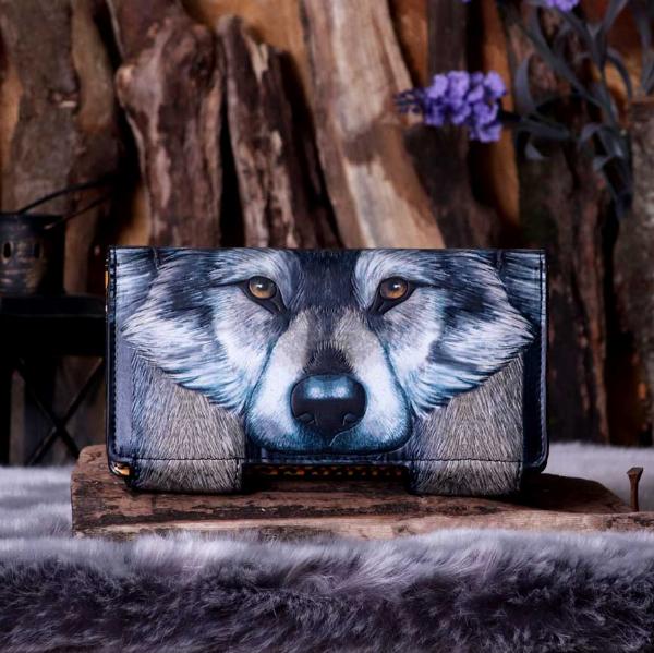 Photo #5 of product B5798U1 - Guardian Wolf Embossed Purse 18.5cm