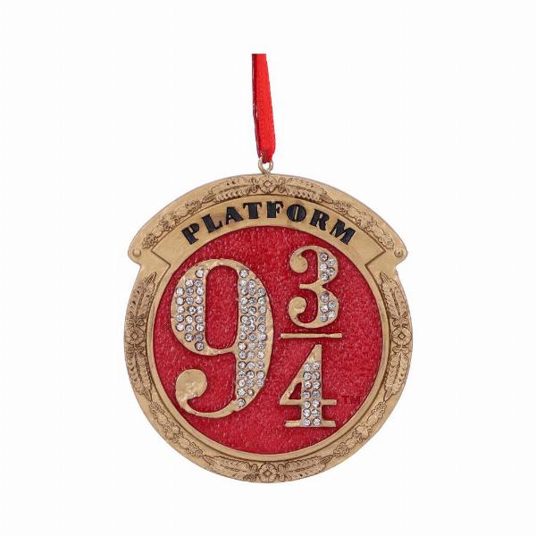 Photo #1 of product B5677T1 - Harry Potter Train Platform 9 3/4 Hanging Festive Decorative Ornament