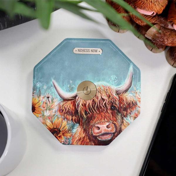 Photo #2 of product B7158B25 - Highland Cow Foldable Lamp Rechargeable USB Powered