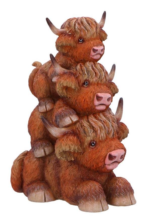 Photo #4 of product B6902C24 - Highland Cow Totem Figurine