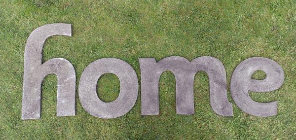 Photo of HOME Wall Plaque (Set of Four Large Stone Letters)