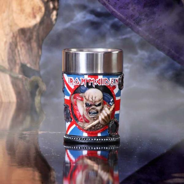 Photo #5 of product B4126M8 - Iron Maiden Eddie The Trooper Shot Glass Officially Licensed Merchandise