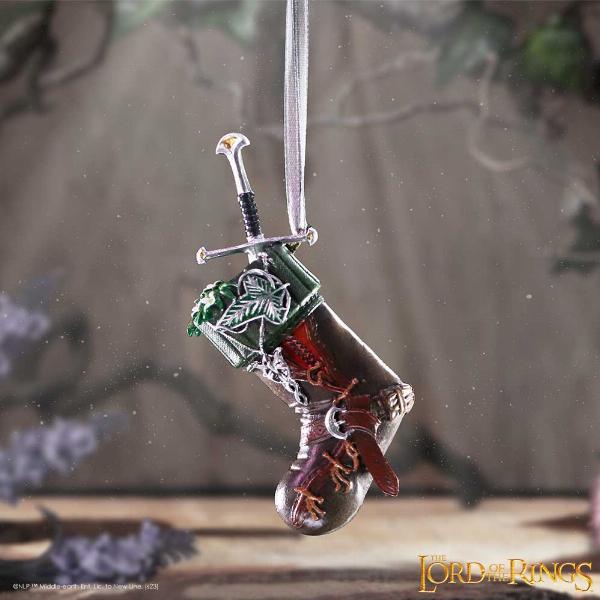 Photo #5 of product B6490X3 - Lord of the Rings Collectible Aragorn Stocking Hanging Ornament 9cm