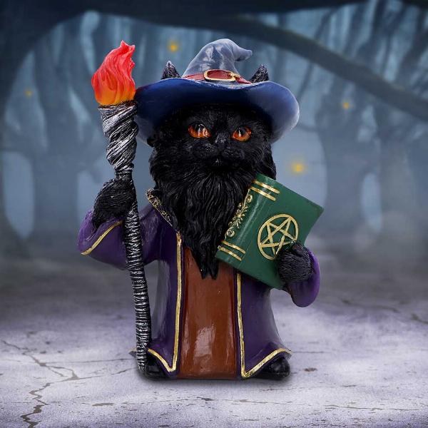 Photo #5 of product U7006A25 - Magnus  Fantasy Wizard Cat Figurine