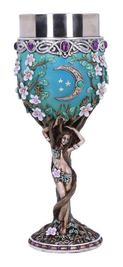 Photo #1 of product B6057W2 - Triple Moon Goddess Maiden Goblet 20.8cm