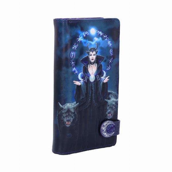 Photo #4 of product B6128W2 - Anne Stokes Moon Witch Embossed Purse 18.5cm