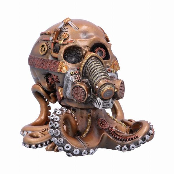 Photo #5 of product U6139W2 - Octo Respiration Bronze Steampunk Skull 18cm