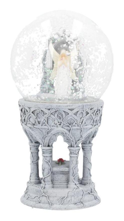 Photo #1 of product B4616N9 - Only Love Remains Angelic Snowglobe Anne Stokes 18.5cm