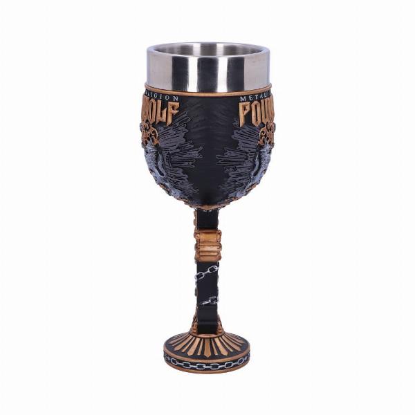 Photo #3 of product B5299S0 - Officially Licensed Powerwolf Metal is Religion Rock Band Goblet