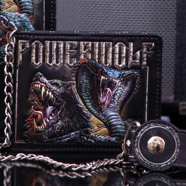 Photo #5 of product B5362S0 - Officially Licensed  Powerwolf Kiss of the Cobra King Embossed Wallet