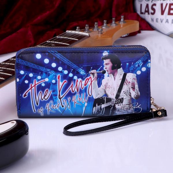 Photo #5 of product C5377S0 - Elvis The King of Rock and Roll Blue Womens Purse