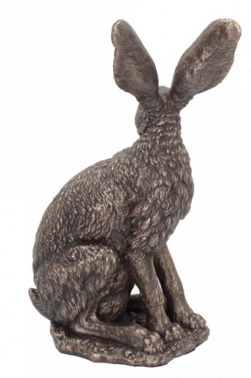 Photo of Sit Tight Alert Hare Bronze Figurine (Andrew Bill)