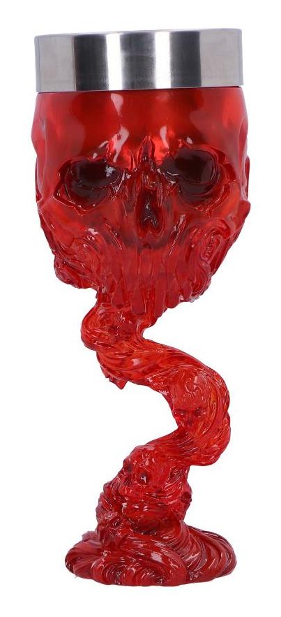 Photo #1 of product B6822B24 - Soul Spirit Clear Red Skull Goblet