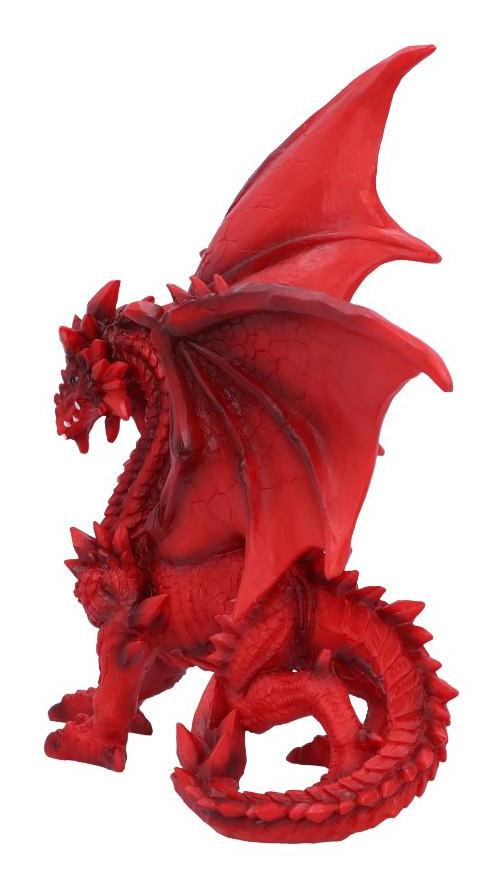 Photo #2 of product U6436X3 - Tailong Red Dragon Figurine 21.5cm