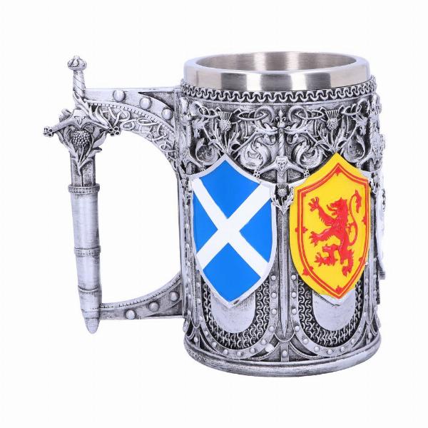 Photo #3 of product B4698P9 - Tankard of the Brave Scottish Shield Mug