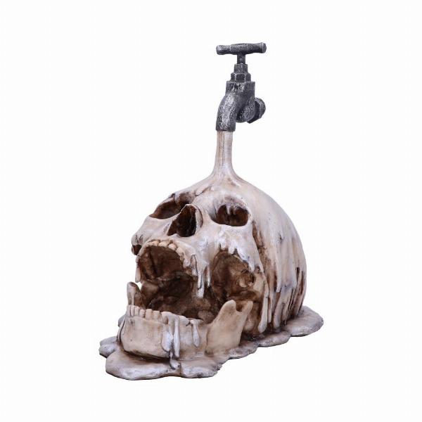 Photo #5 of product D4973R0 - Tapped Pouring Tap Skull Ornament Figurine