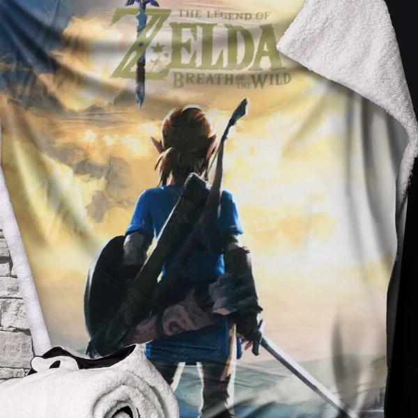 Photo #2 of product C6221W2 - The Legend of Zelda Breath of the Wild Throw Blanket 150cm