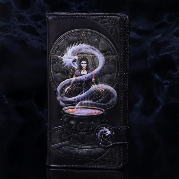 Photo #5 of product B5373S0 - Anne Stokes The Summoning Witch and Dragon Embossed Purse