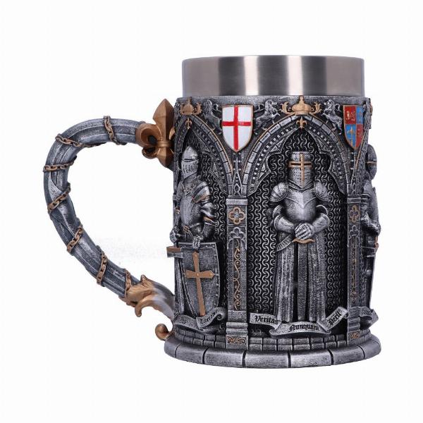 Photo #3 of product B5167R0 - The Vow English Armoured Knight Latin Oath Tankard