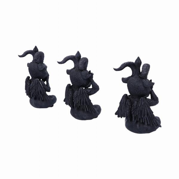 Photo #4 of product B5852U1 - Three Wise Baphaboo Figurines 13.4cm