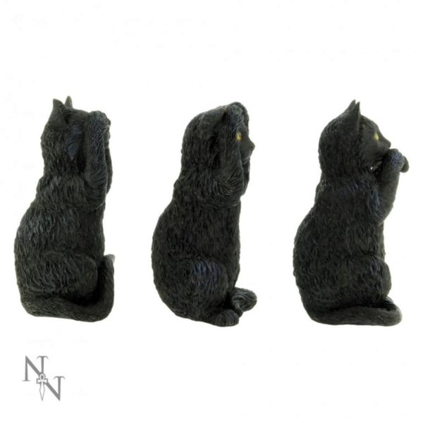 Photo of Three Wise Cats Figurine (Set of Three) 10 cm