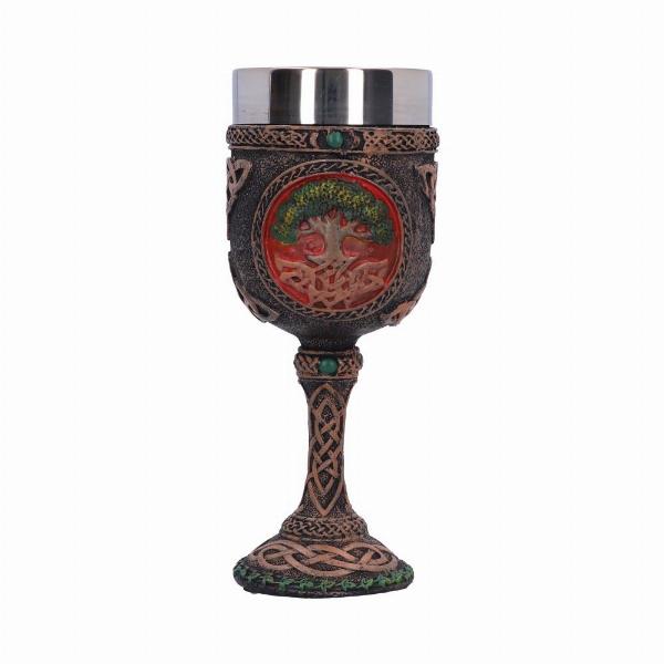 Photo #5 of product C1962F6 - Nemesis Now Celtic Tree Of Life Goblet Wine Glass 17.5cm