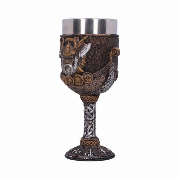Photo #2 of product D3271J7 - Valhalla Goblet Viking Dragon Boat Wine Glass