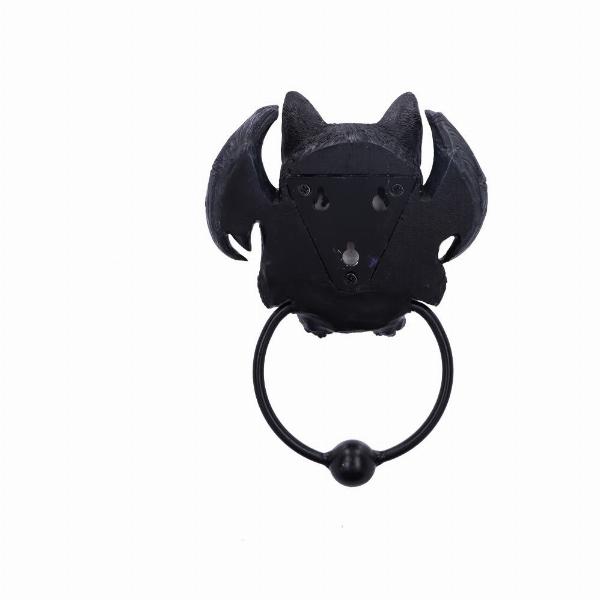 Photo #3 of product U6129W2 - Vampuss Black Bat Cat Door Knocker 20cm