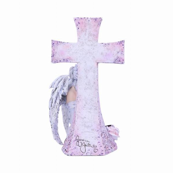 Photo #4 of product D5917V2 - Weave in Faith Angel Figurine by Jessica Galbreth 26cm