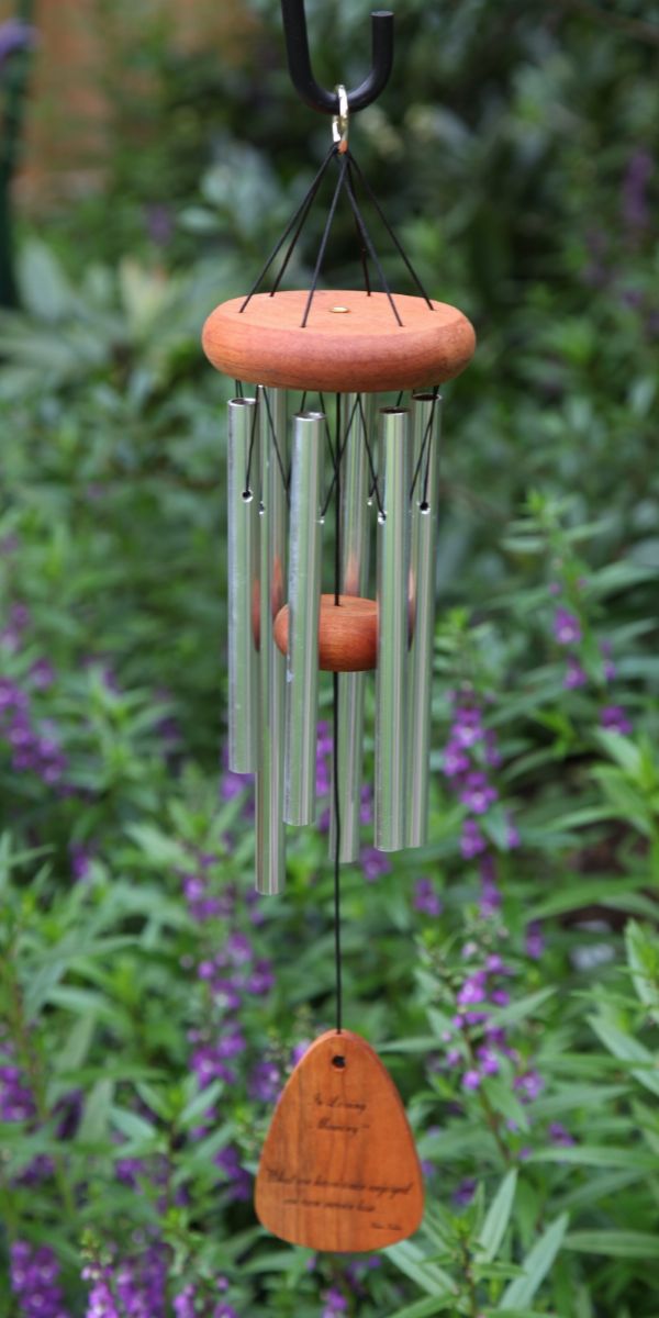 Phot of What We Have Once Enjoyed - in Loving Memory Memorial 18 Inch Wind Chime